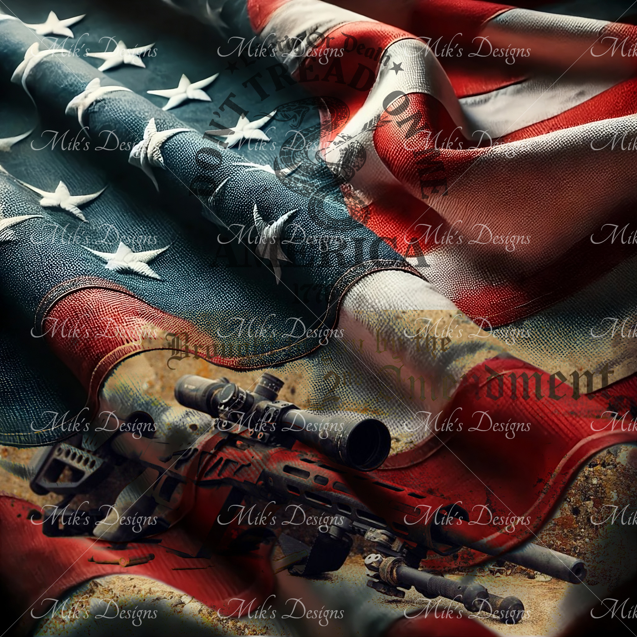 American Flag Tumbler Wrap